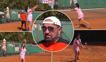 NOLE U PROBLEMU! Mile Kitić ju je naučio da igra tenis, a onda je ona izazvala Đokovića! Ovo morate da vidite!