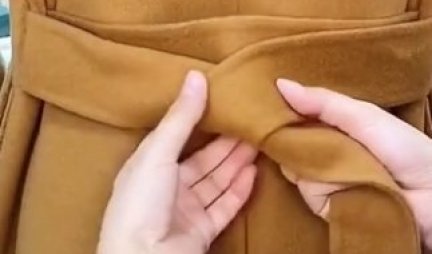 U SAMO 3 POTEZA! Od sada ćete uvek vezivati kaput na OVAJ NAČIN - elegantno i prefinjeno! (VIDEO)