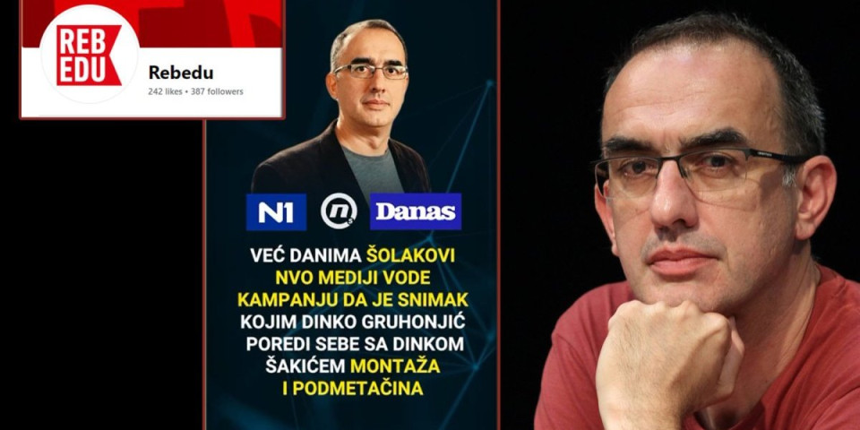 Jadna, bedna i strašna kampanja odbrane Dinka Gruhonjića! Šolakovi NVO mediji ne biraju sredstva, pokušavaju da obmanu javnost: On to nikada nije rekao?!?